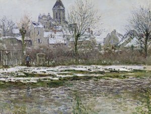 The Church at Vetheuil under Snow by Claude Monet